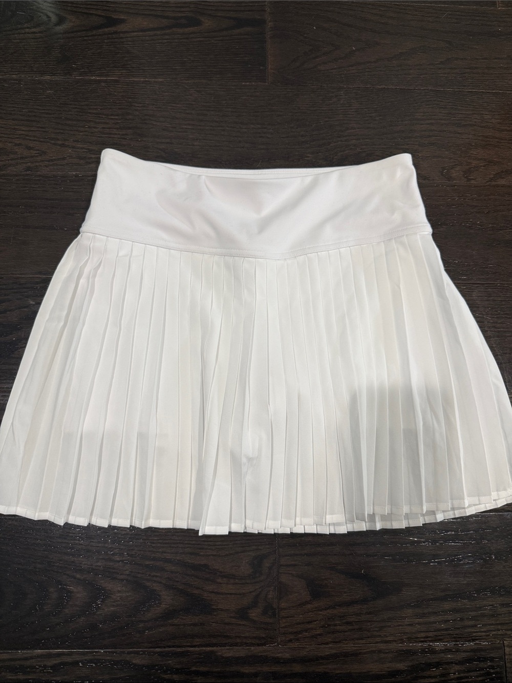 Fabletics White Pleated Athletic Mini Skirt